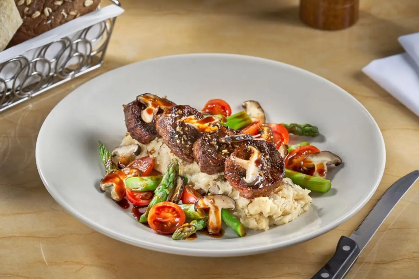 ميداليون الستيك المشوي