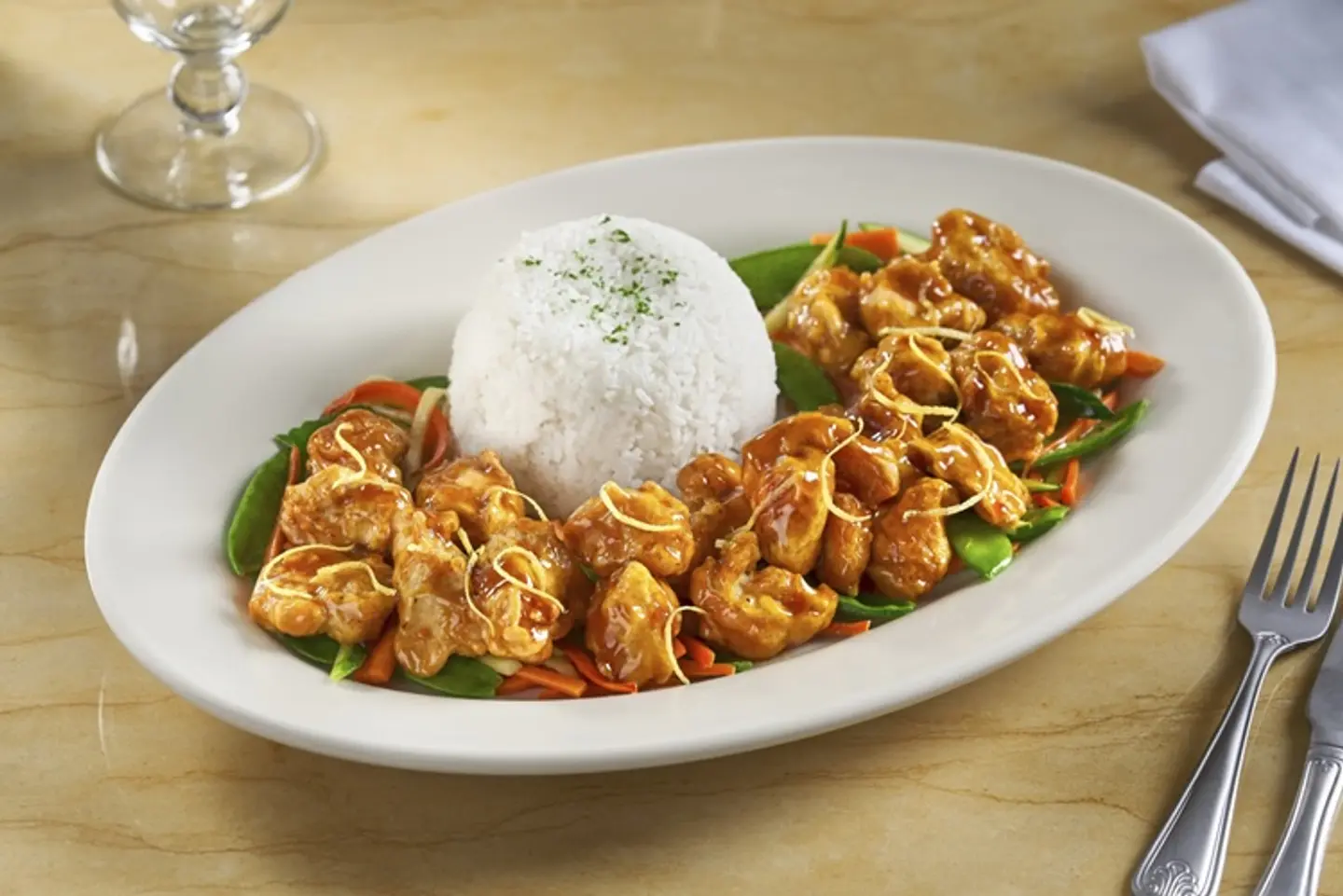 الدجاج بالبرتقال