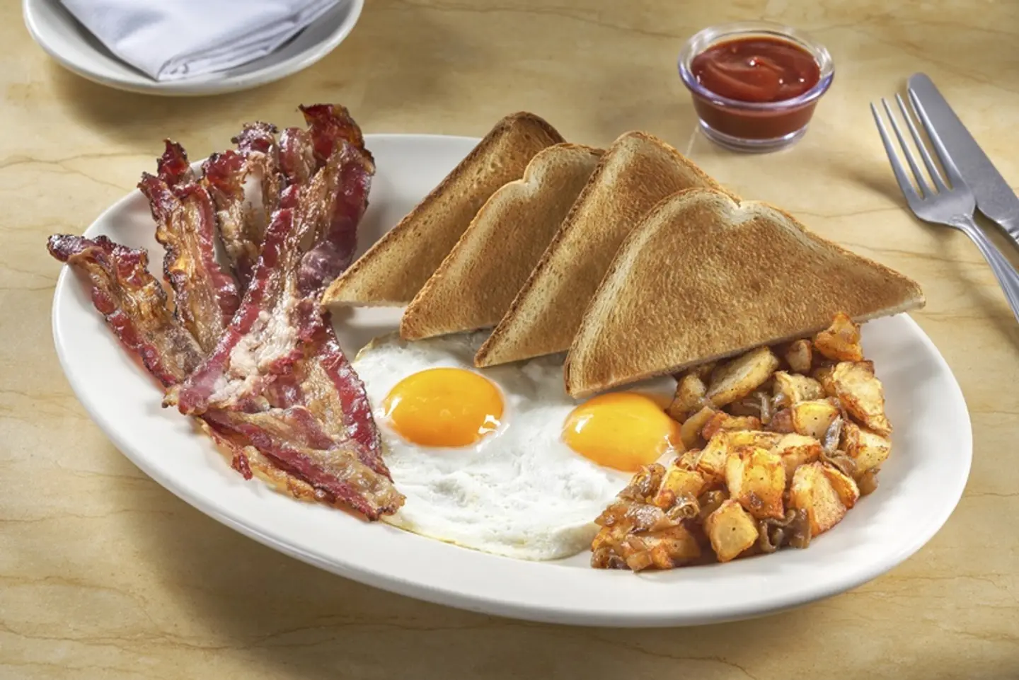 Eggs Any Style With Beef Bacon