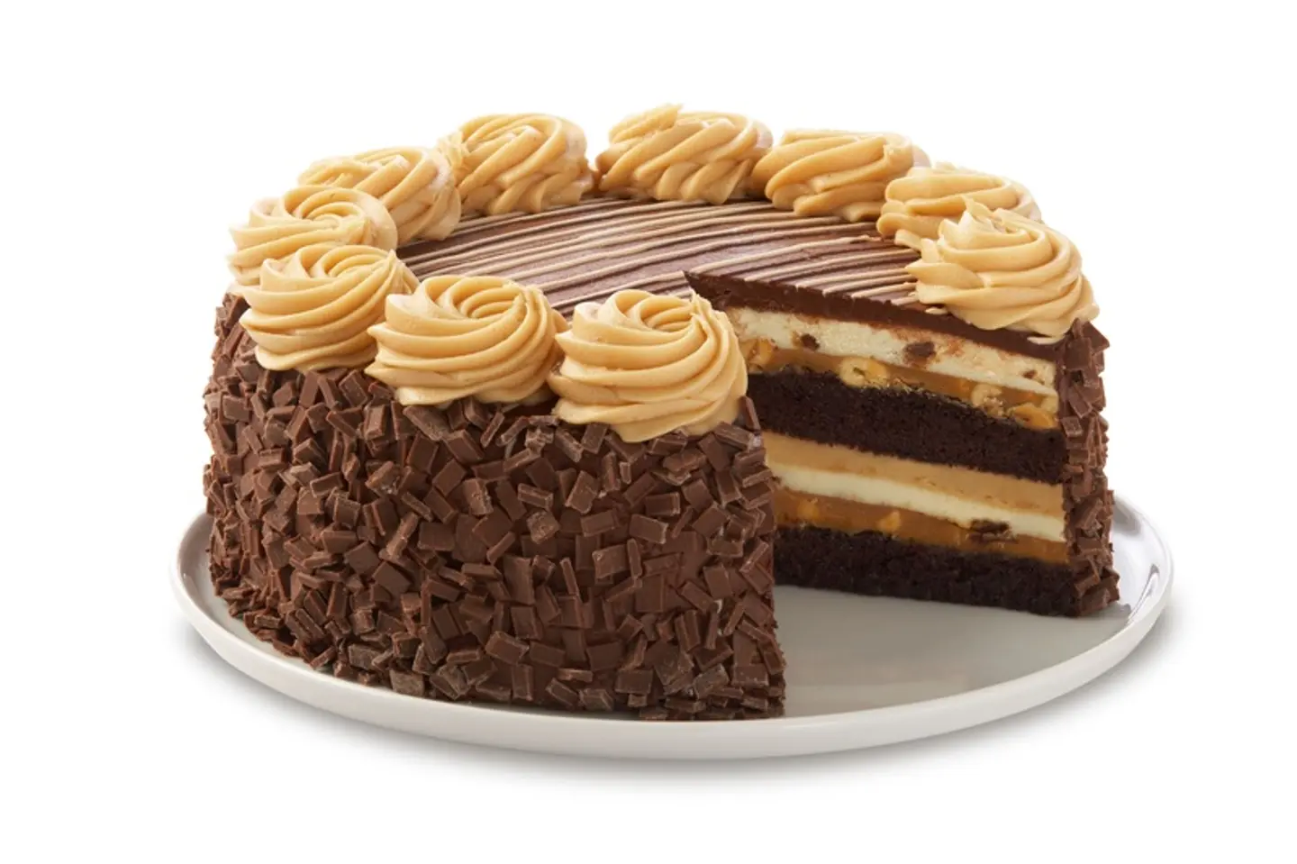 تشيز كيك كاملة بالشوكولاته بزبدة الفول السوداني ريزس