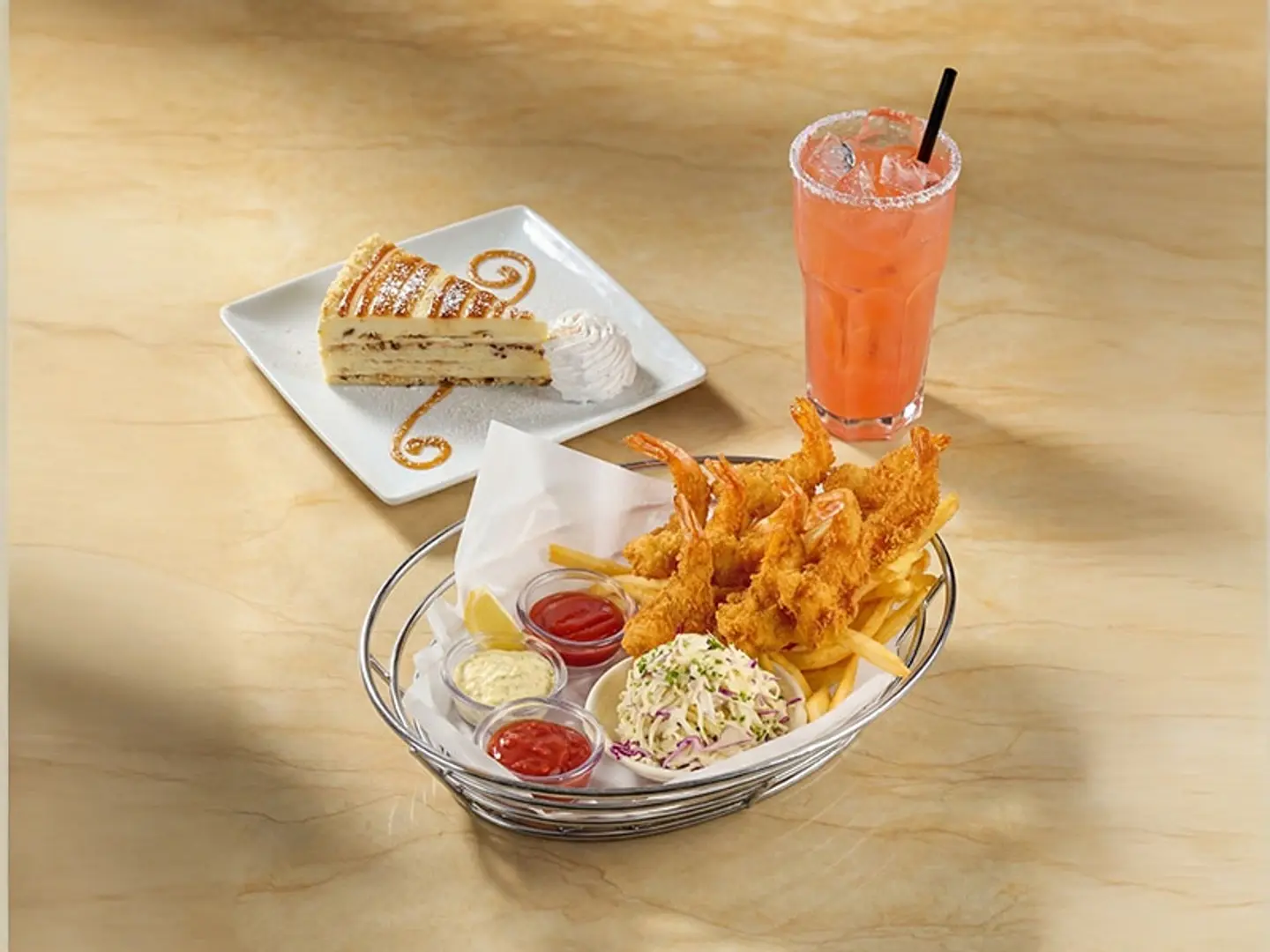 طبق روبيان مقلي