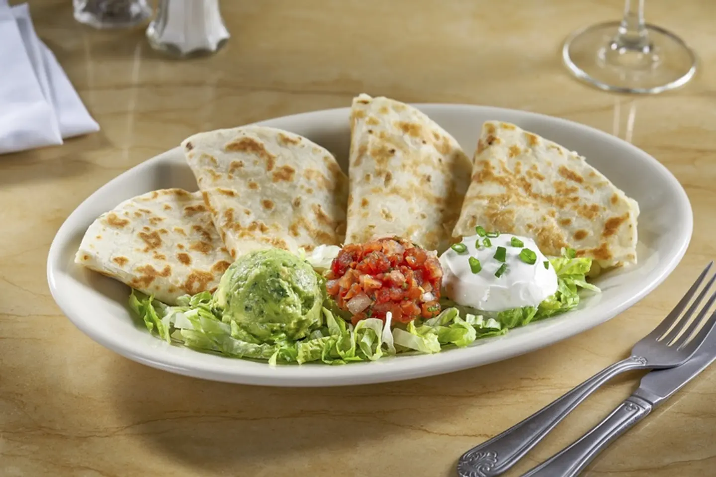 كاساديا مع دجاج