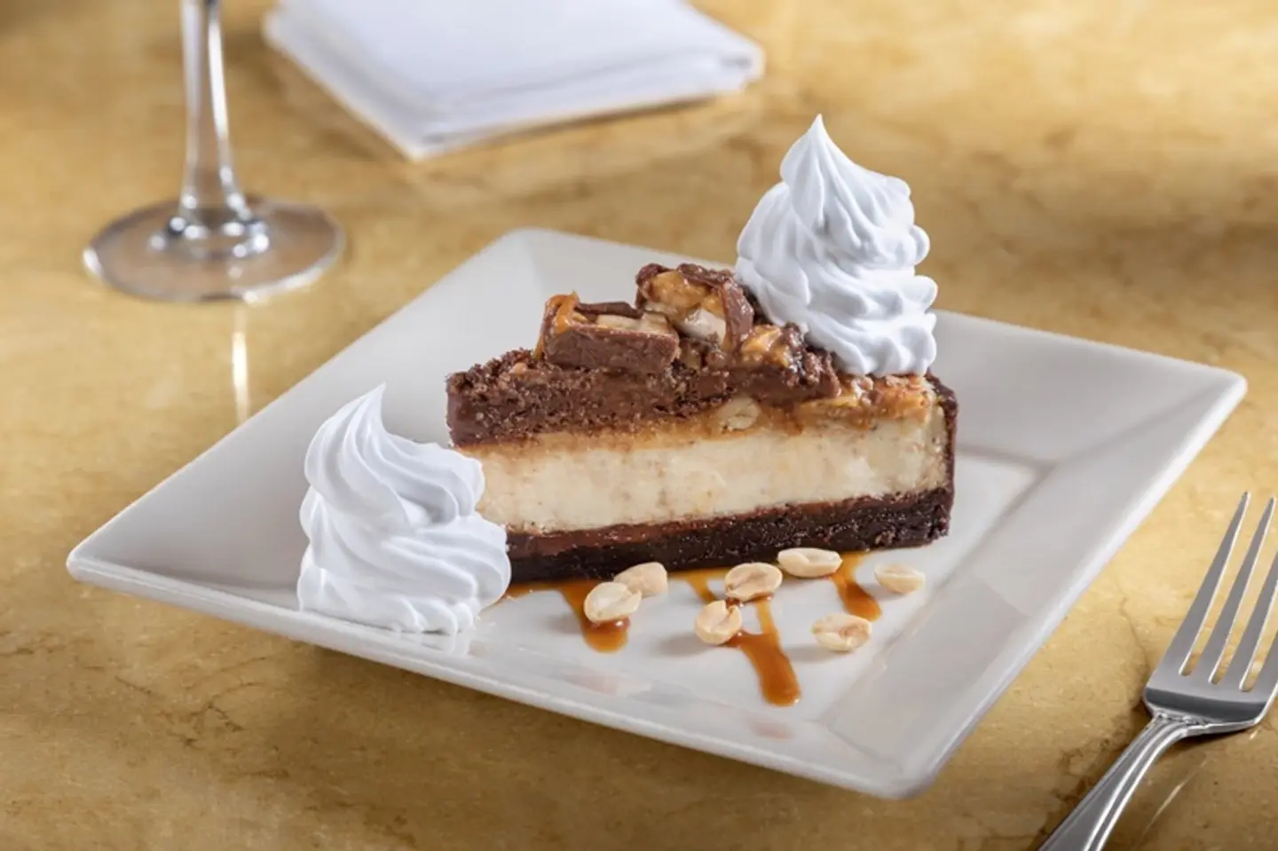 Chocolate Caramelicious Made With Snickers Cheesecake