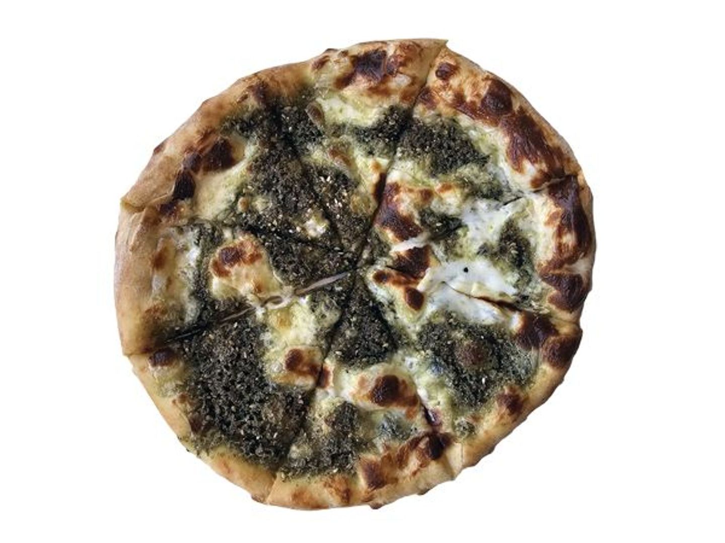 زعتر دائري مع جبنة سايلة