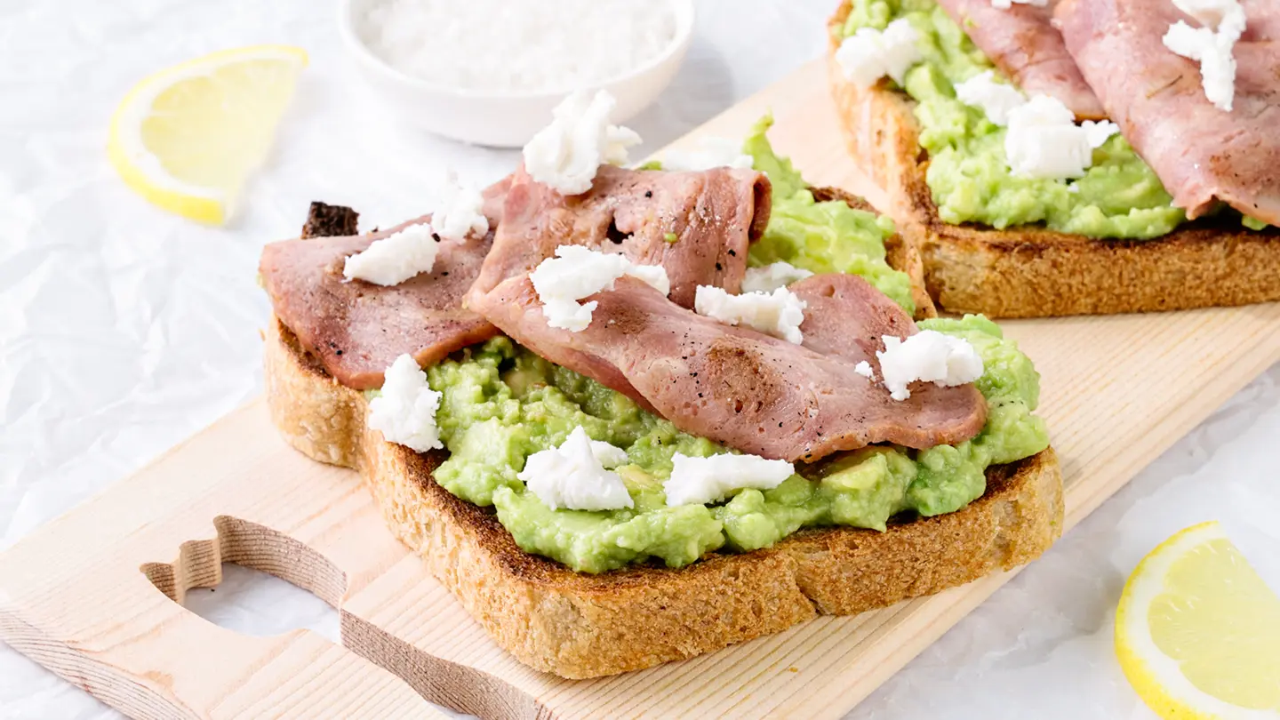 Goat Cheese & Bacon Avocado Toast