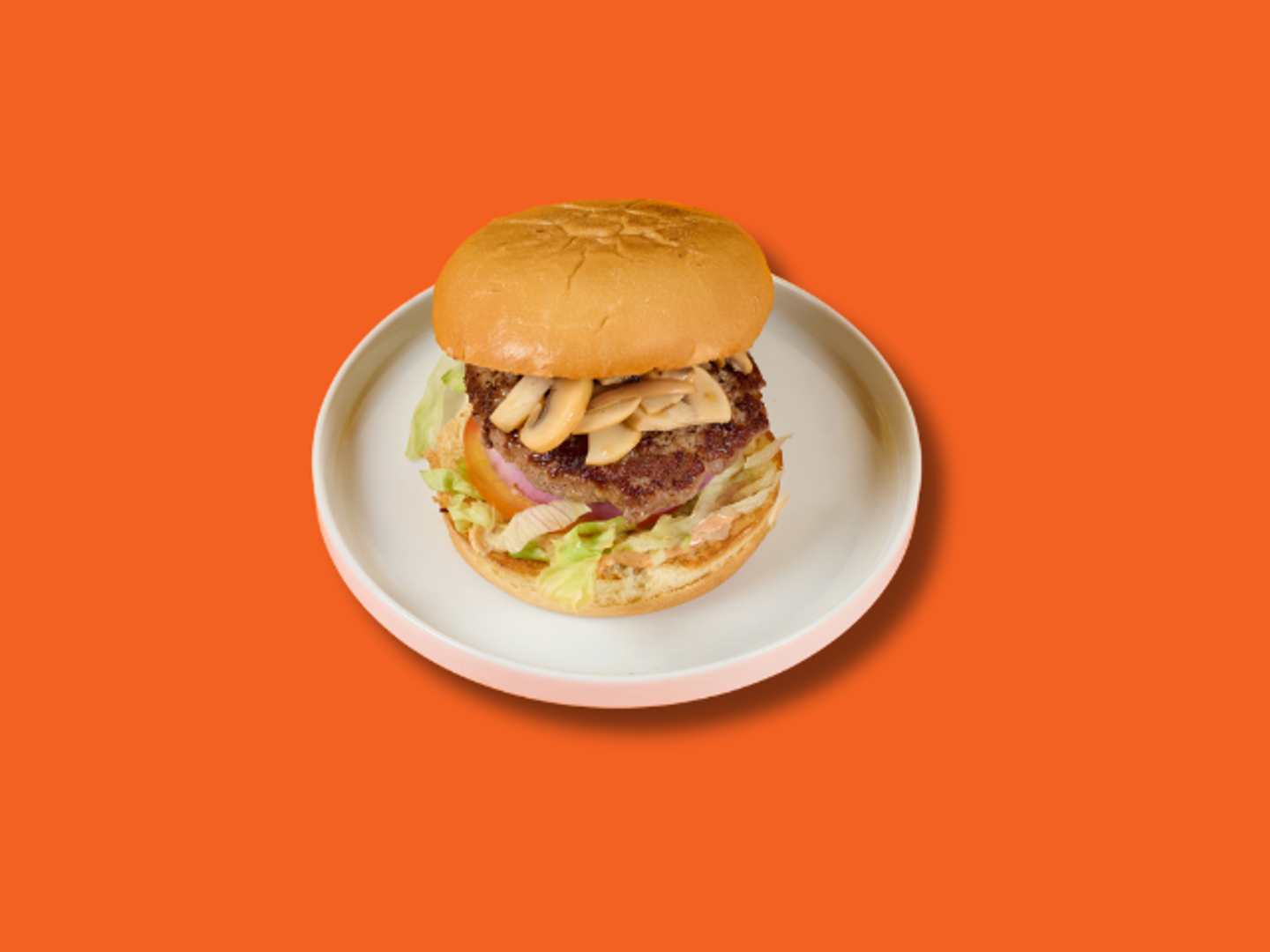 Cheese & Mushroom Burger