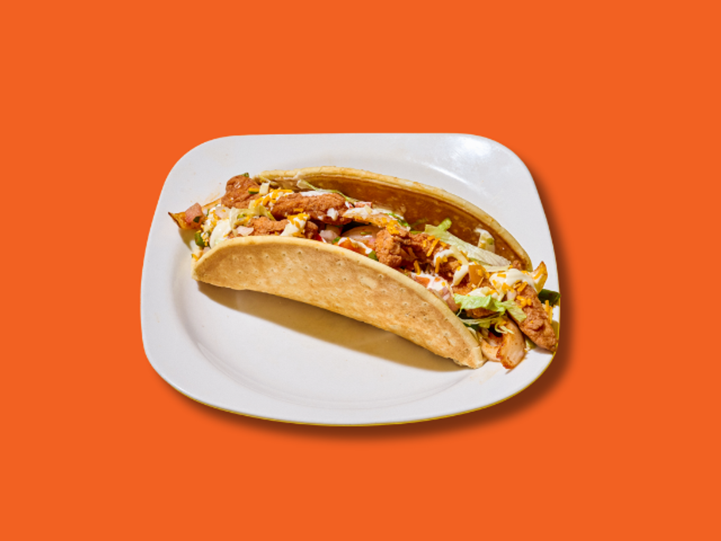 Hard Shell Grilled Chicken Taco