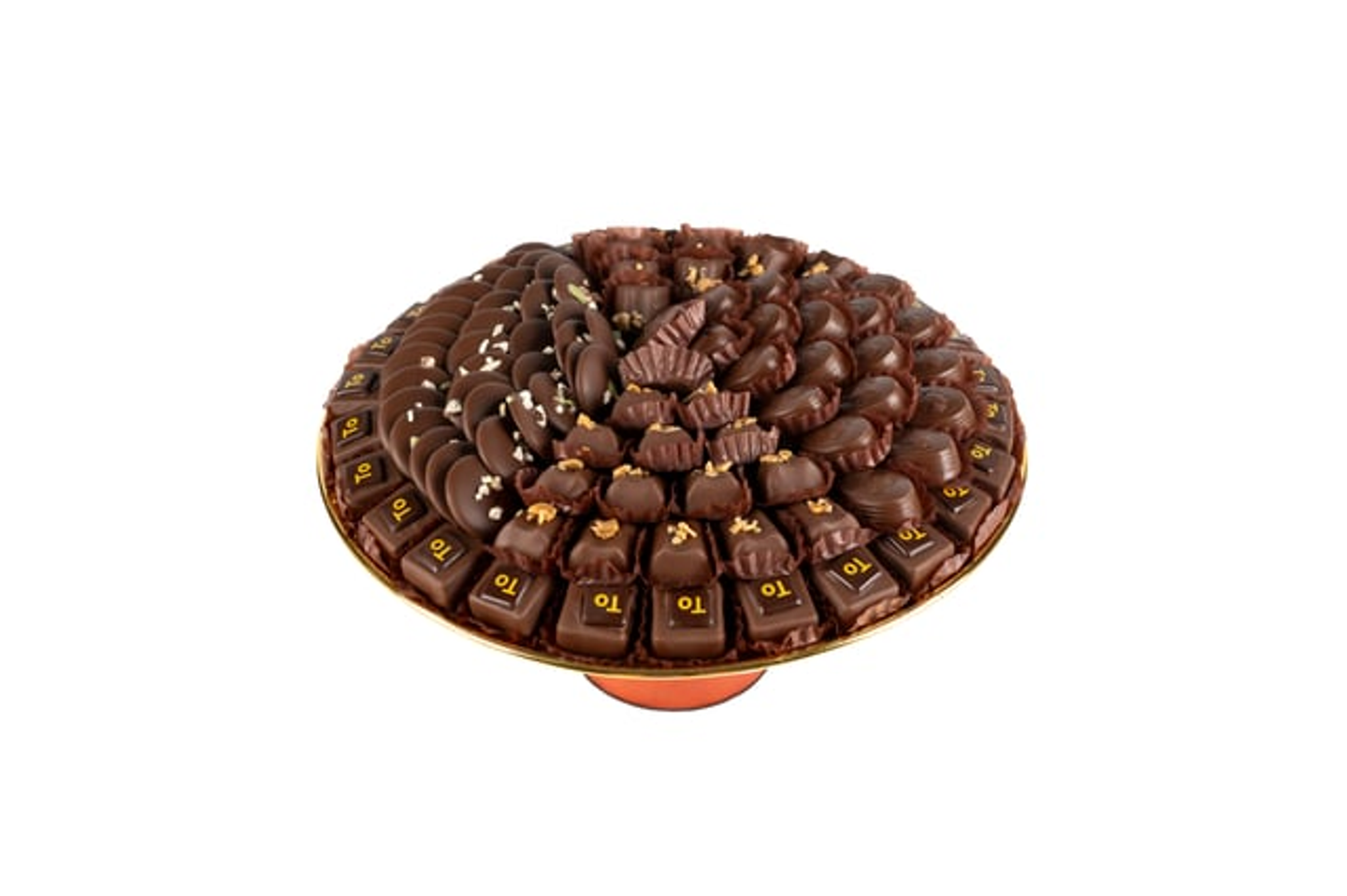 صنينة ذهبي بقاعدة برتقالي 10005076