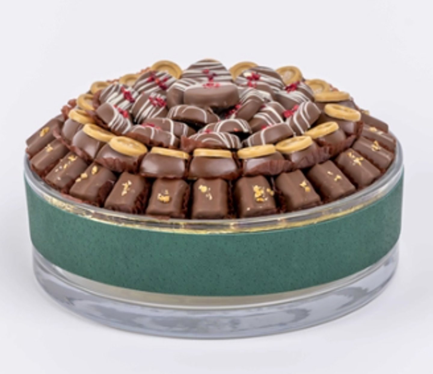 Glass Tray With Green Belt 10005033