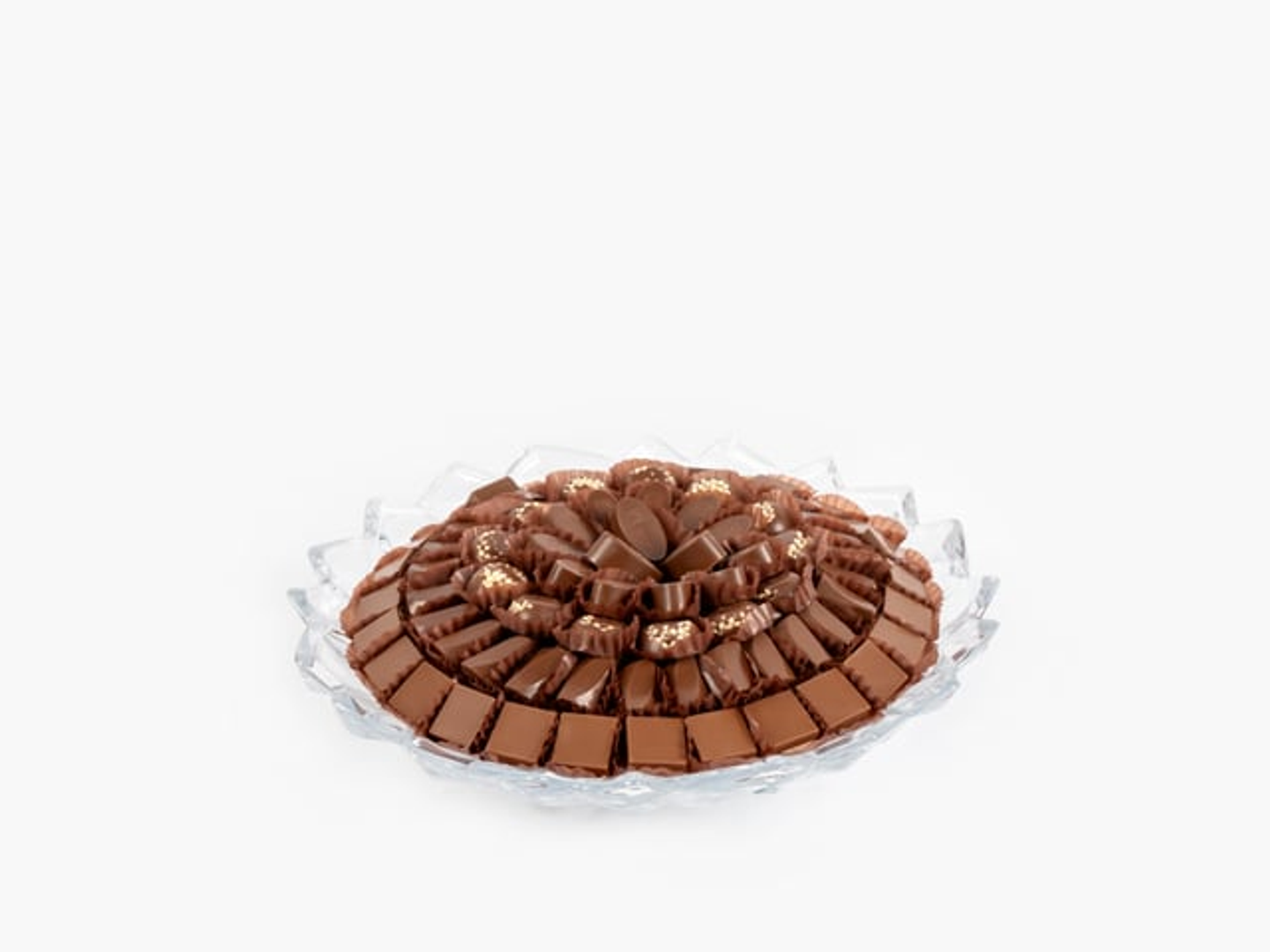 Flat White Glass Tray 5135