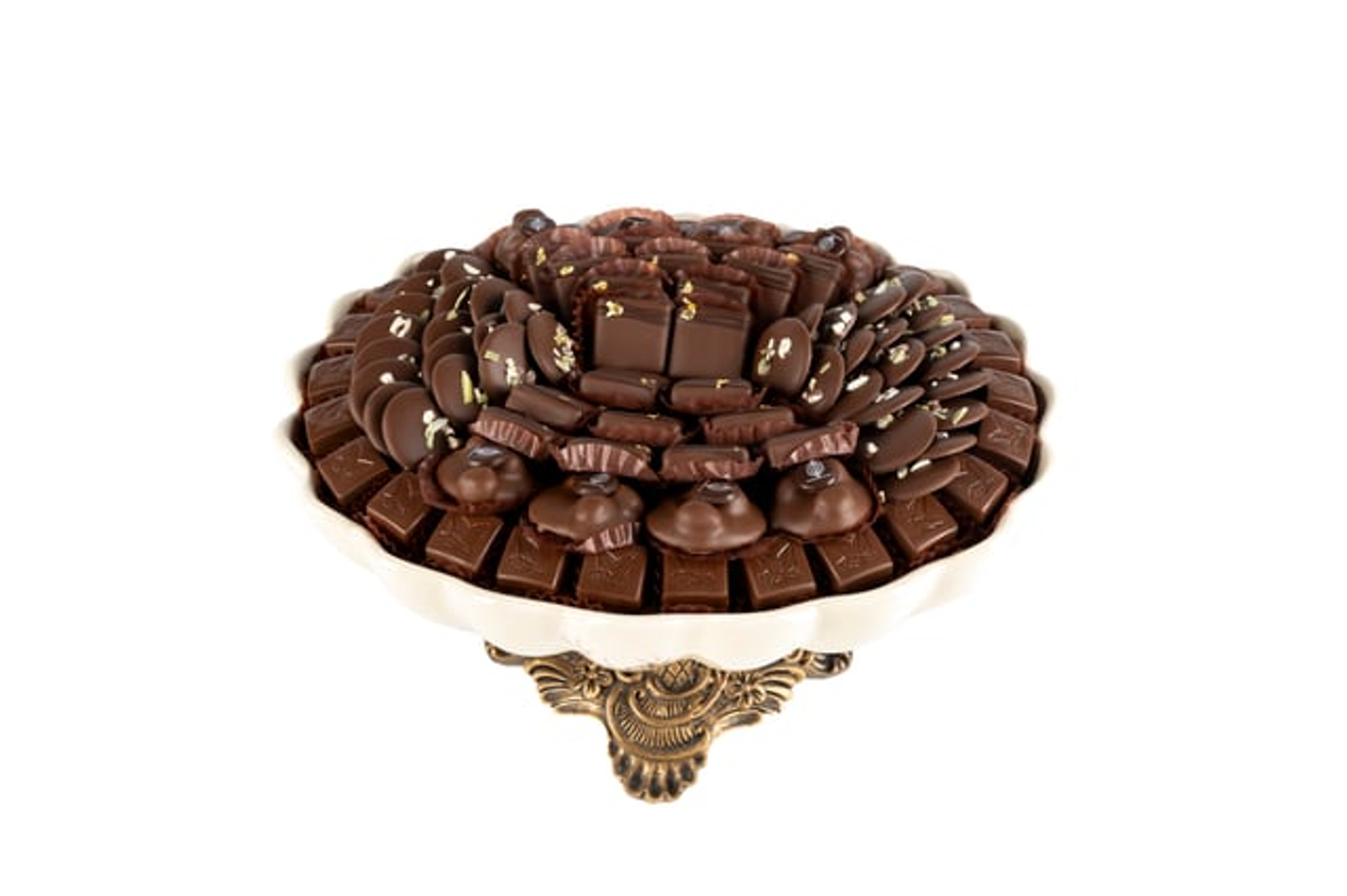 صينية رخام بقاعدة برونز 10005077