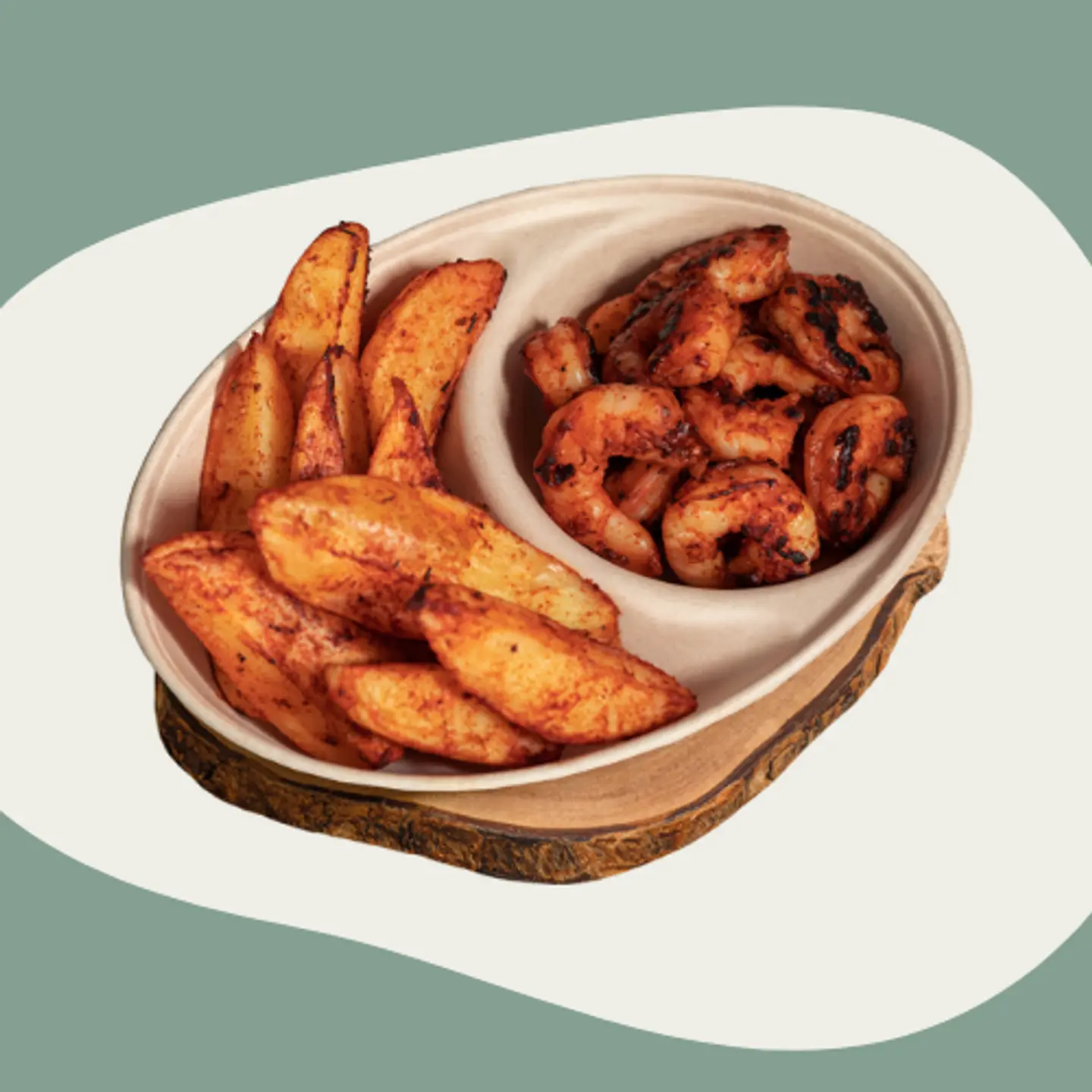 فت الروبيان المشوي