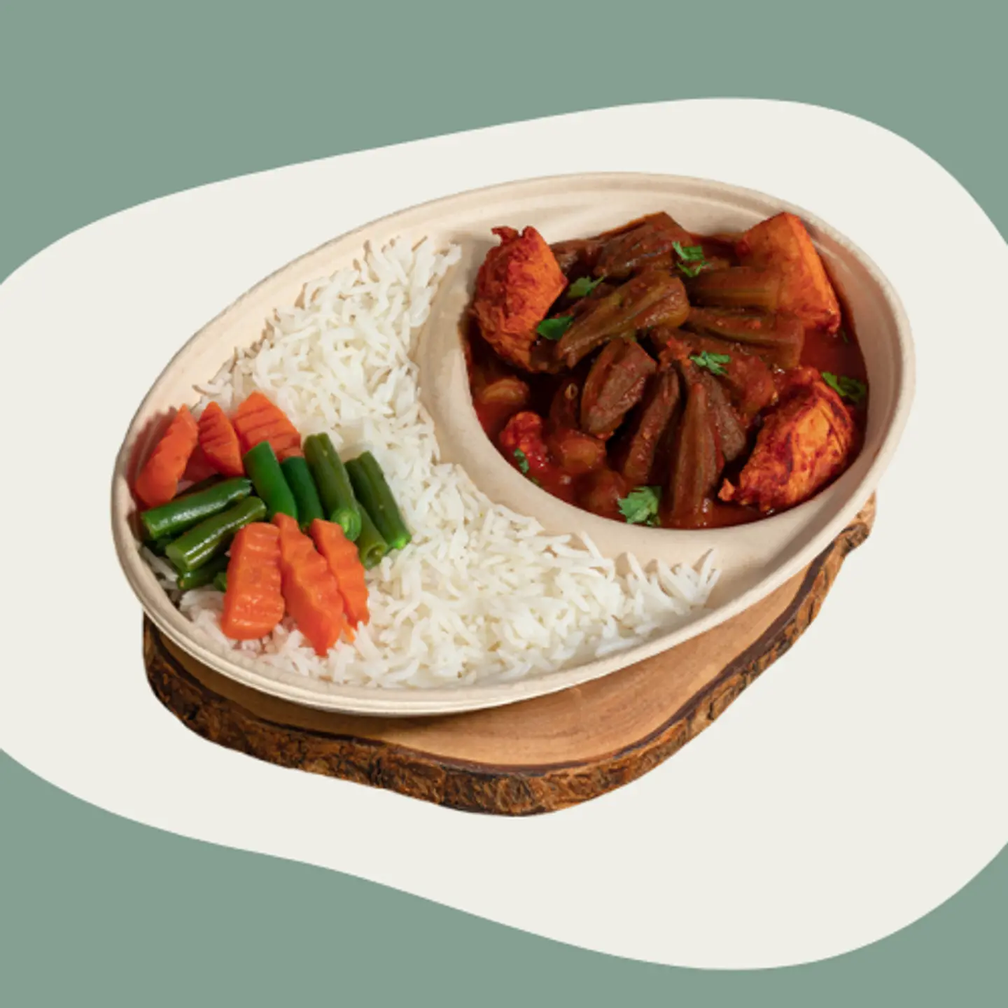 فت دجاج بامية