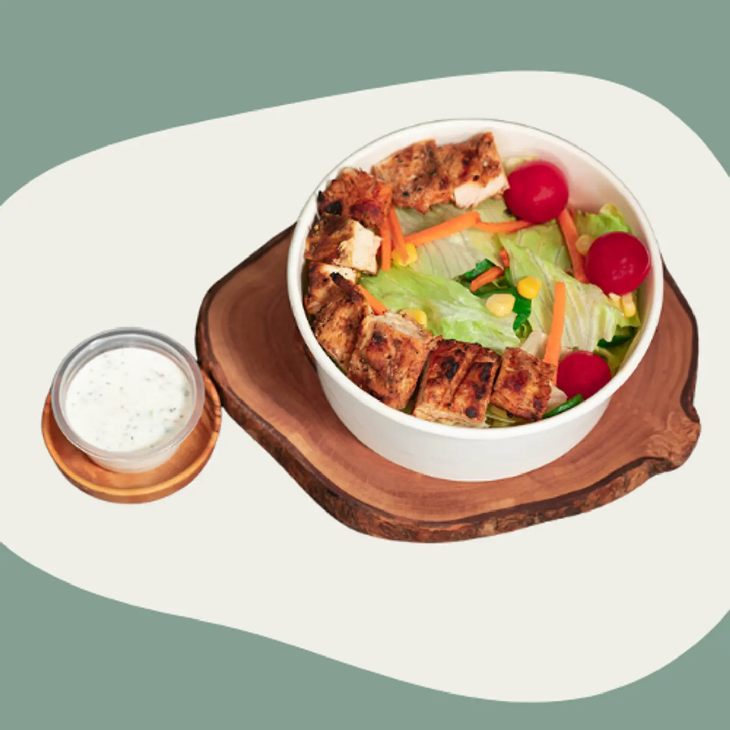 سلطة سيزر الدجاج