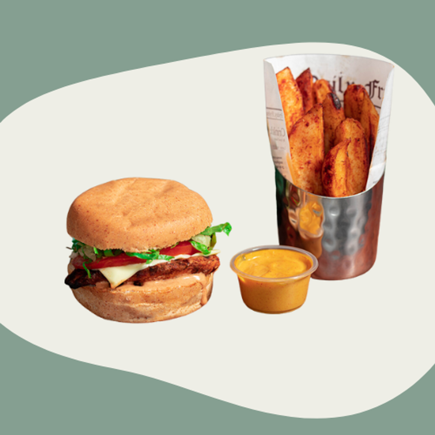 برقر دجاج مشوي