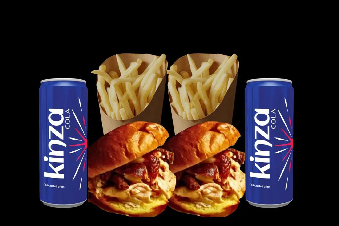 عرض برجر الدجاج المدخن شخصين