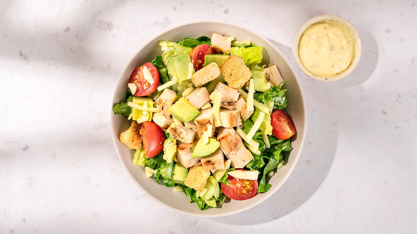 Kale & Chicken Caesar Salad