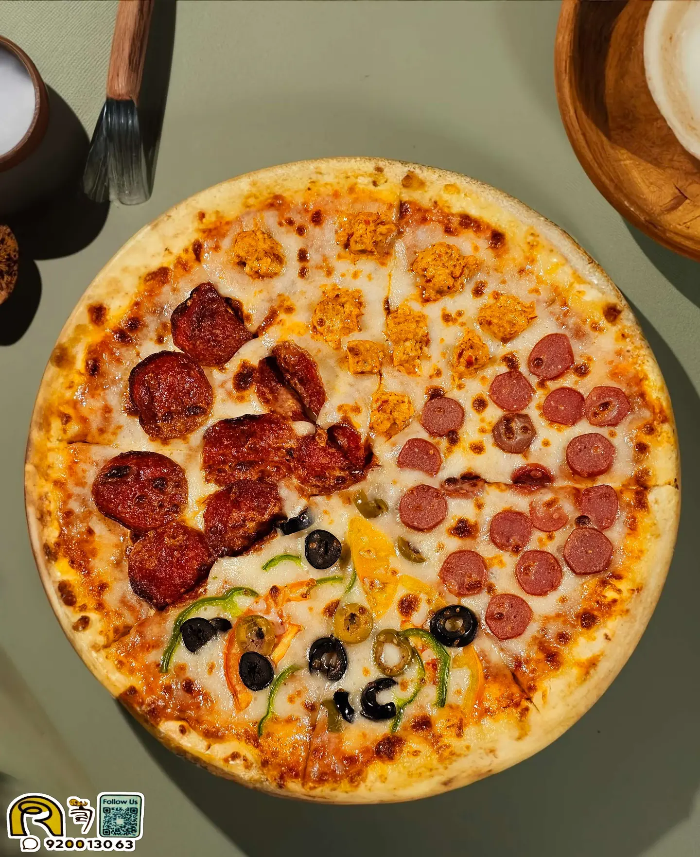 Small Four Seasons Pizza