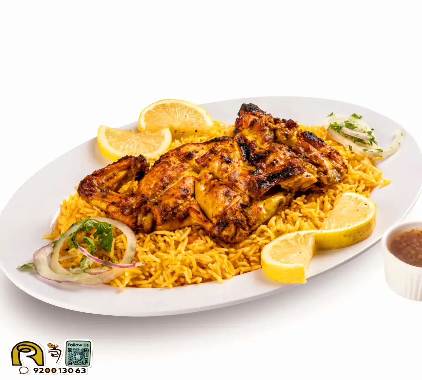Half Grilled Chicken With Bukhari Rice