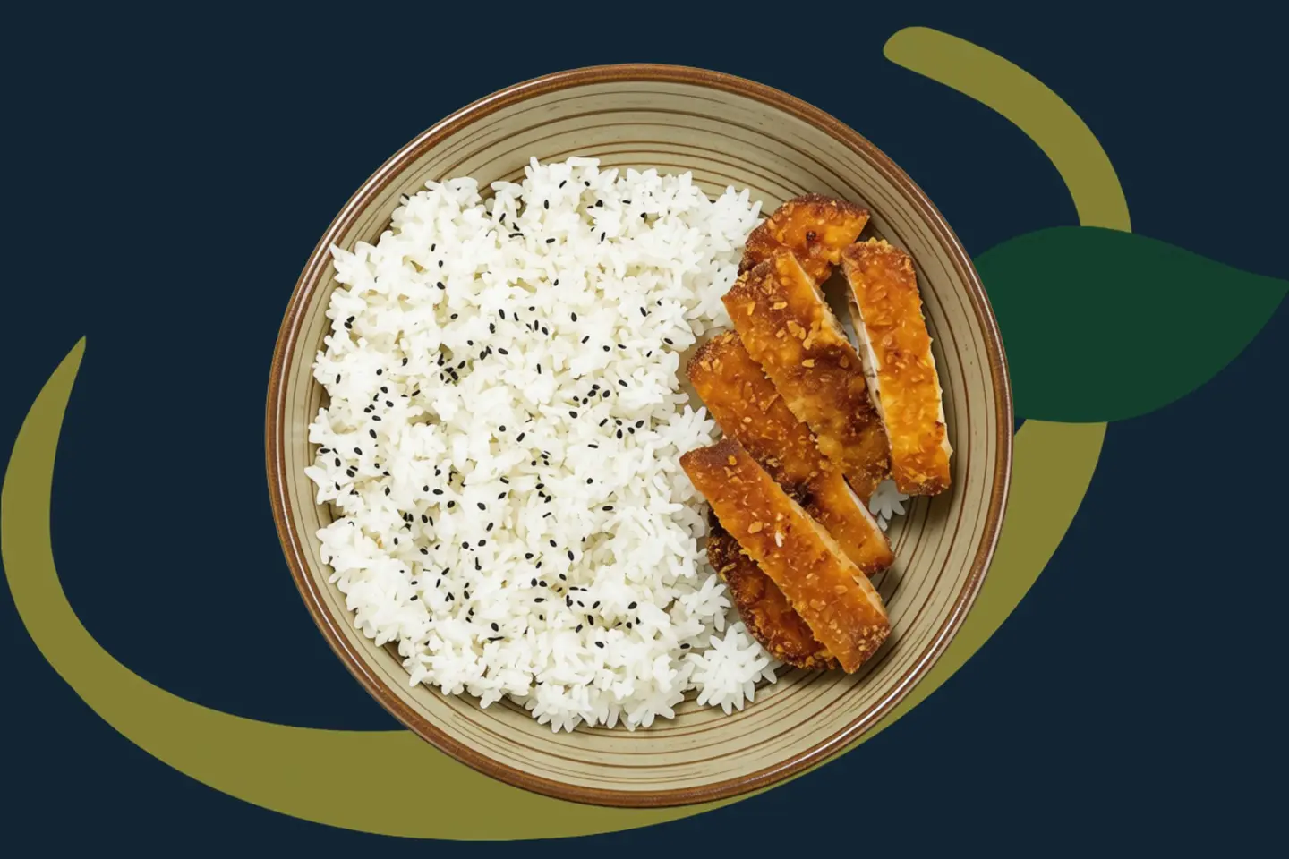 Fried Chicken Breast With Rice