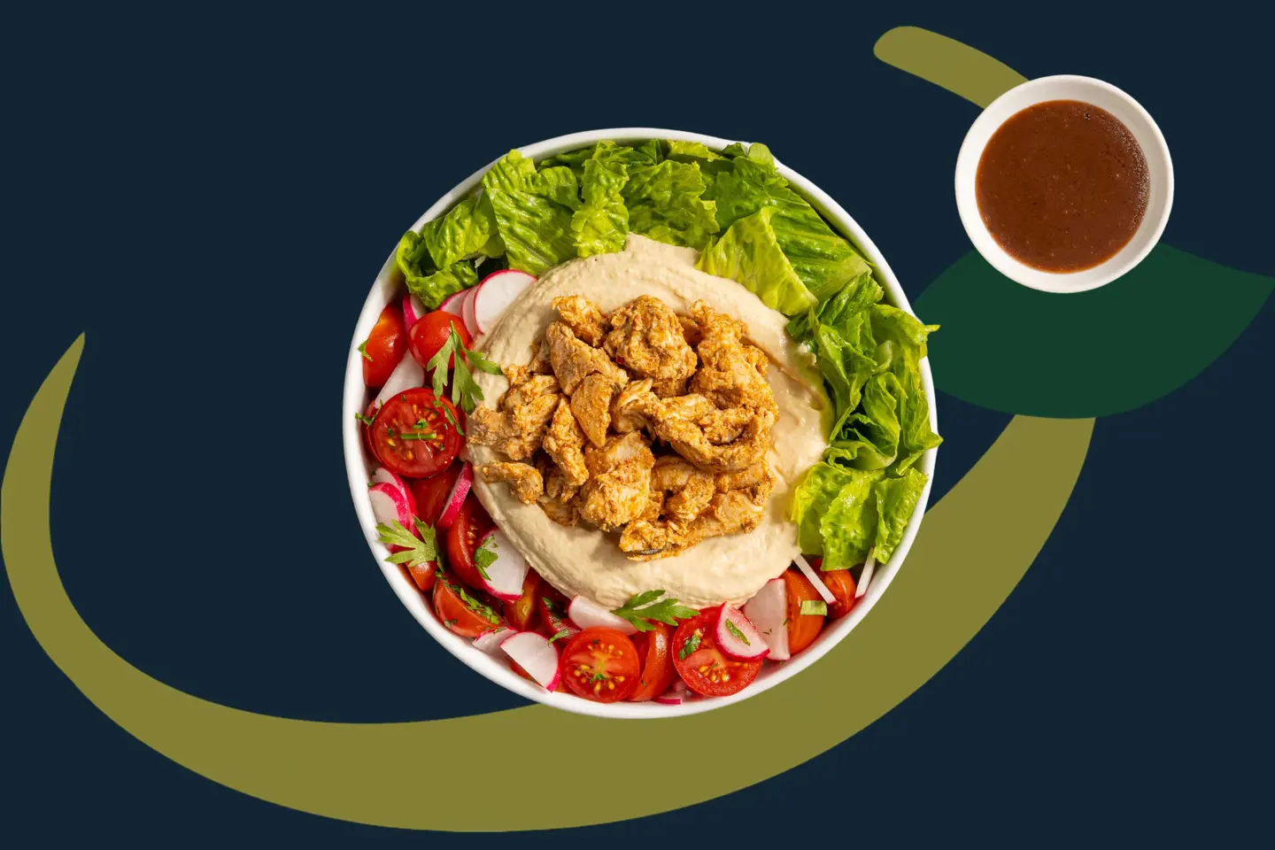 Chicken Shawarma And Hummus Bowl
