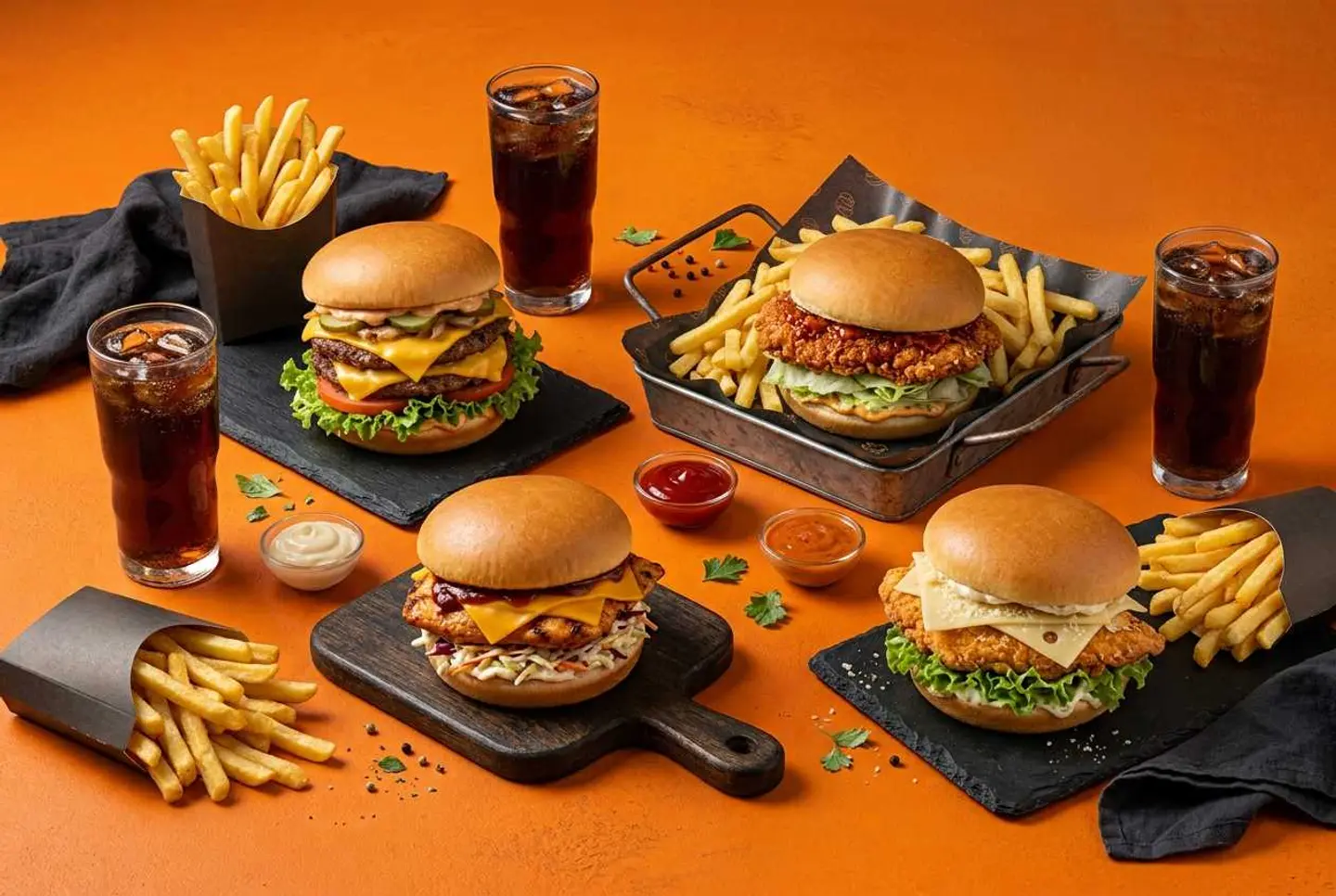Burger Box For 4