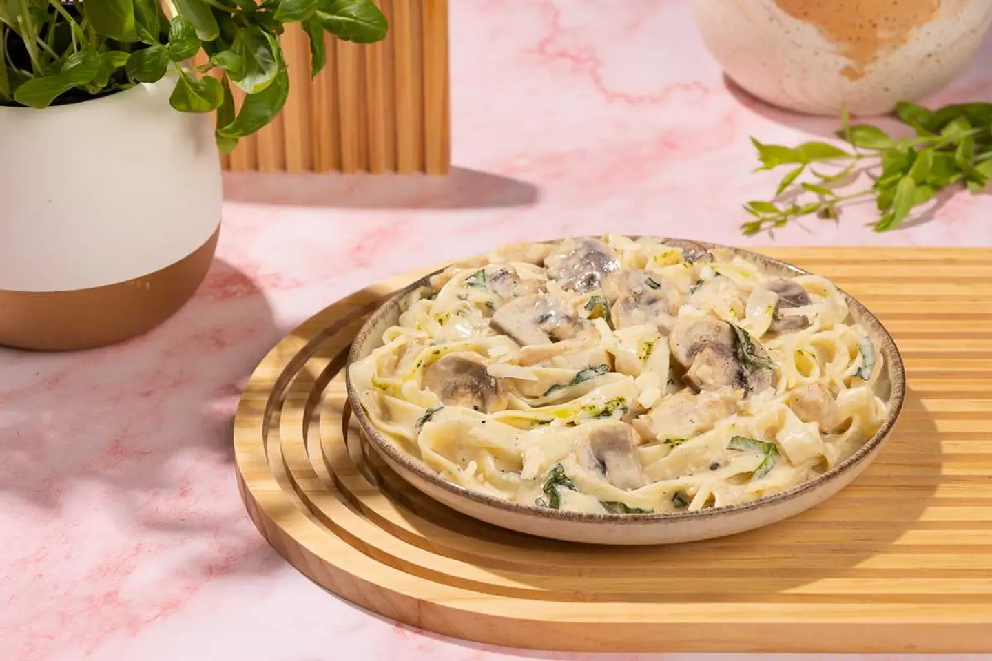 Chicken Alfredo Tagliatelle