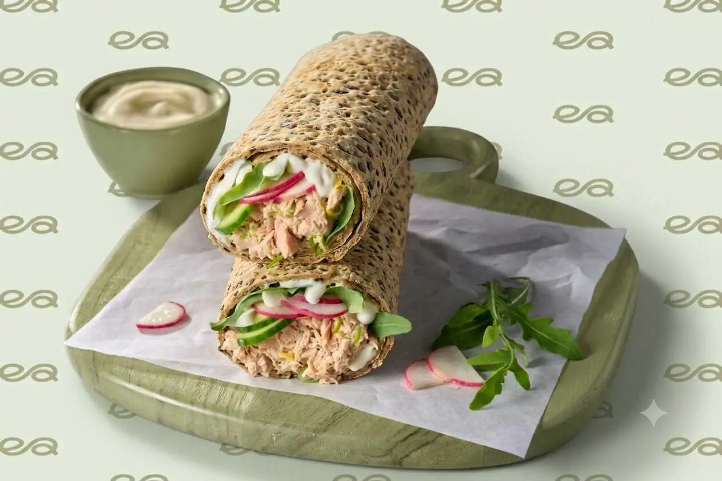 Low Cal Tuna Wrap In Protein Dough
