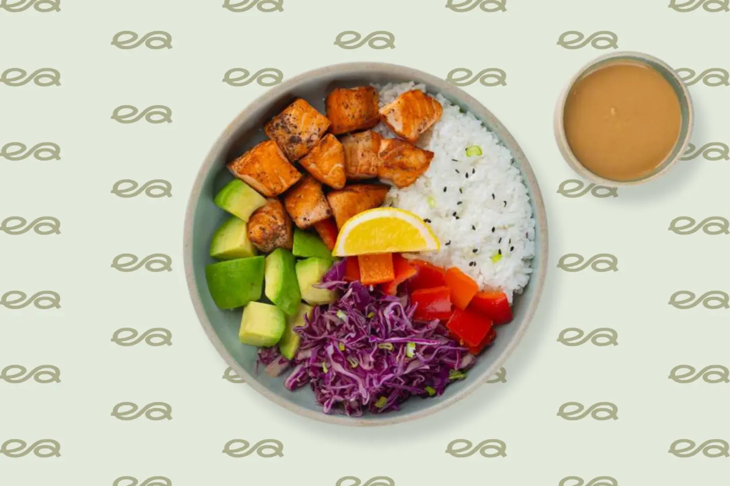 Salmon Cubes Bowl