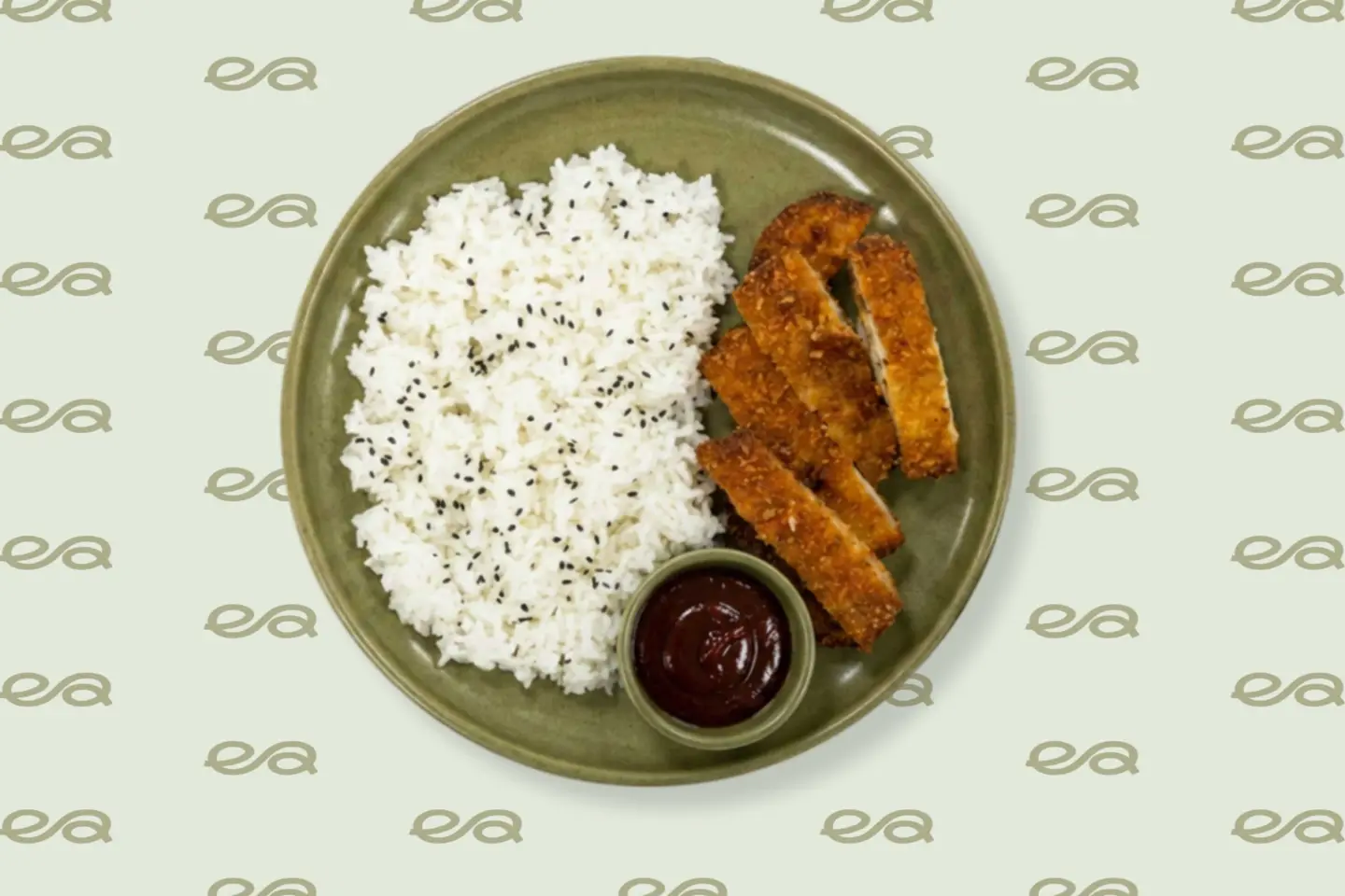 Fried Chicken Breast With Rice