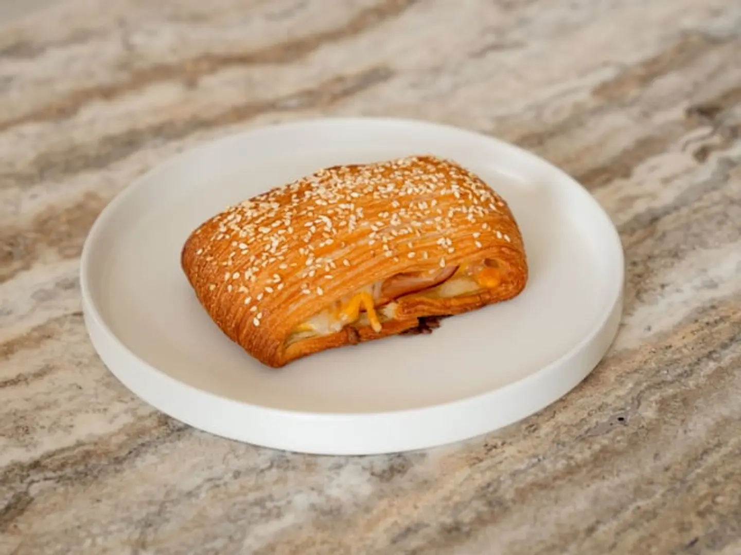 Smoked Turkey With Cheese Danish