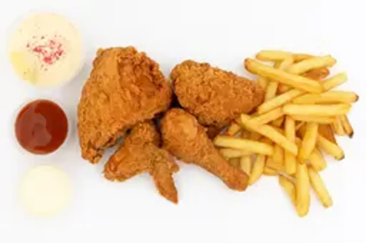 بروستد عادي دجاج طازج مع حمص