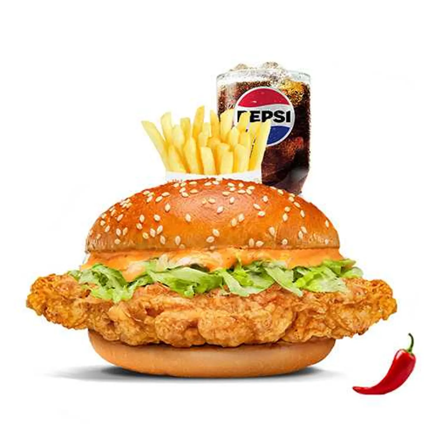Dynamite Crunch Burger Combo