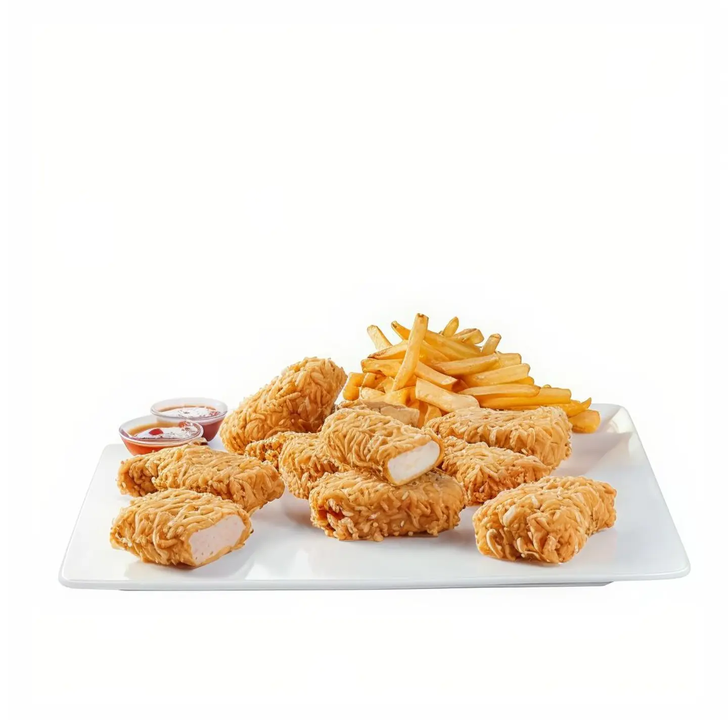 10 Pcs Nuggets With Fries