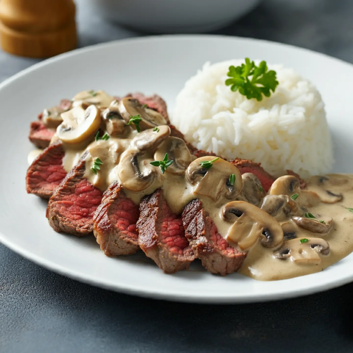 ستيك وايت مشروم