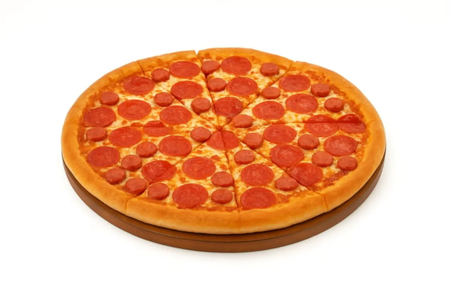 بيتزا بيبرونى نقانق وسط