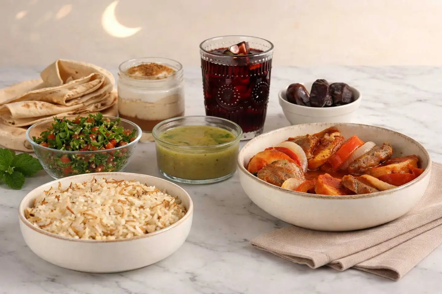 وجبة إفطار رمضان