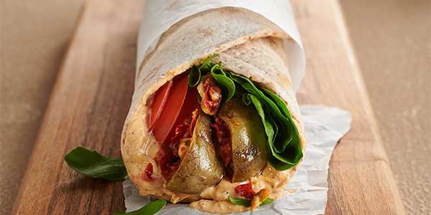 Spicy Eggplant & Muhammara Hummus