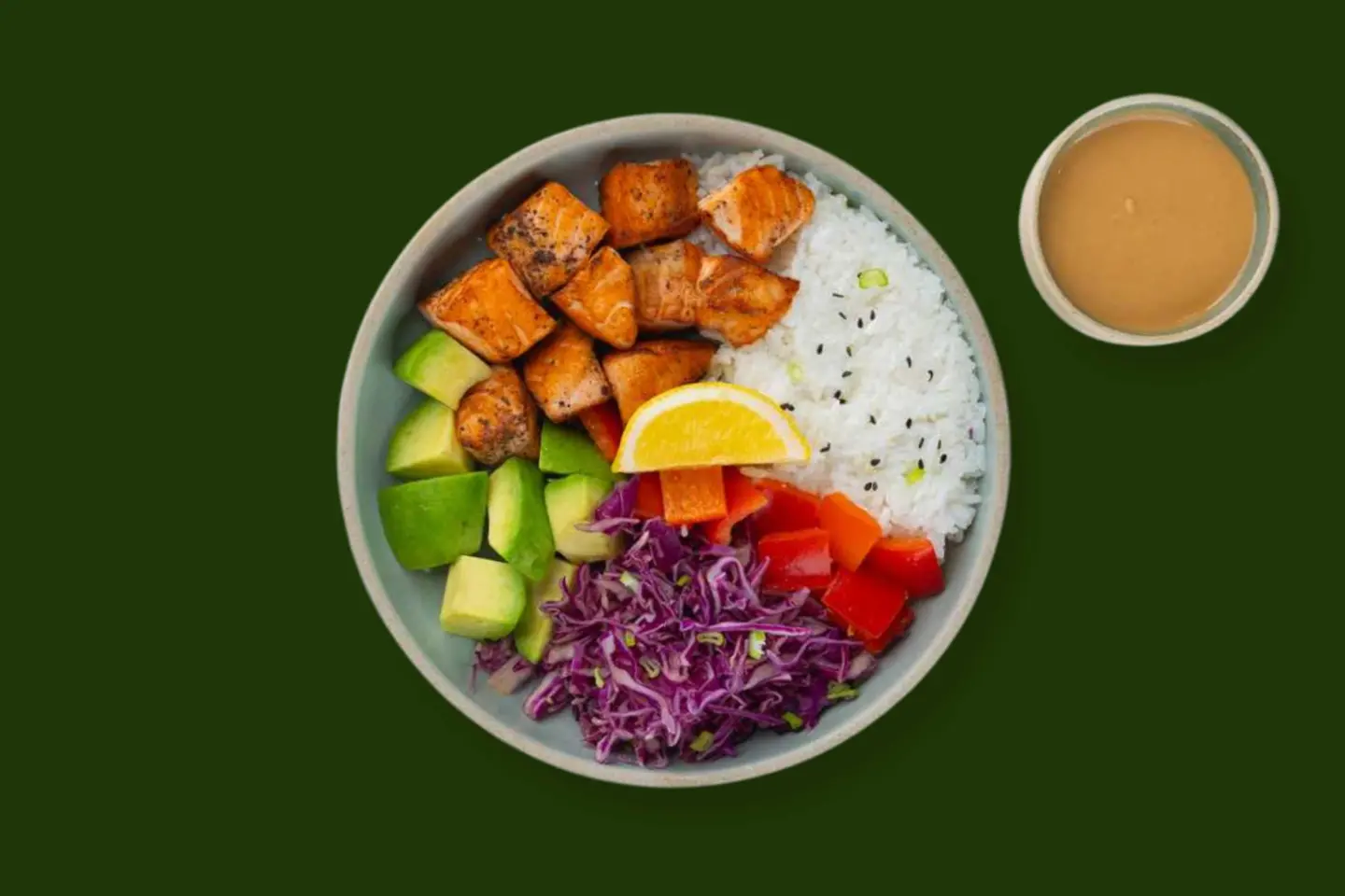 Salmon Cubes Bowl