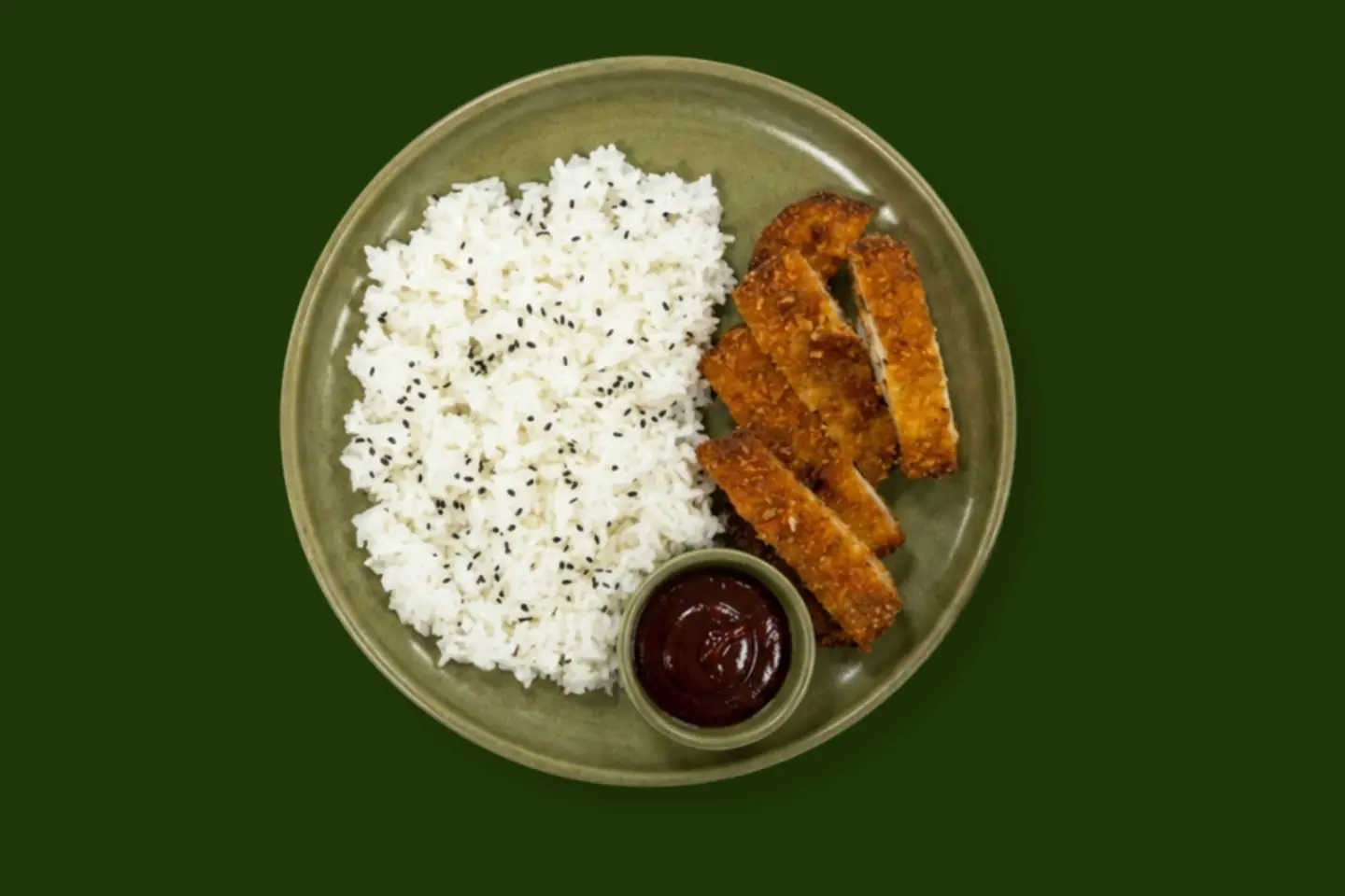 Fried Chicken Breast With Rice