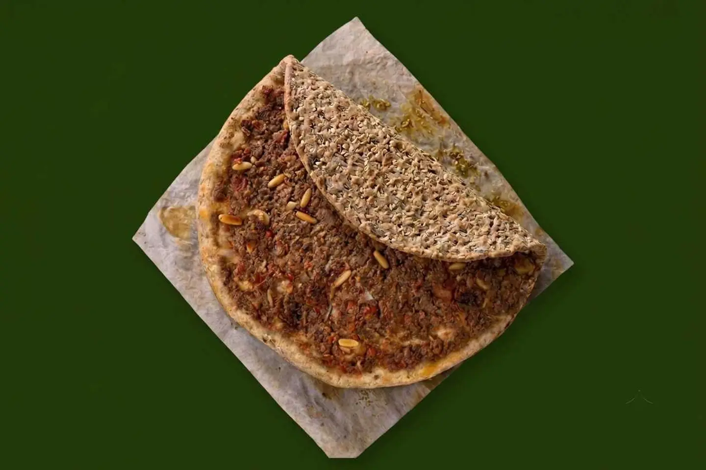 Lahm Bil Ajine Manakeesh In Protein Dough