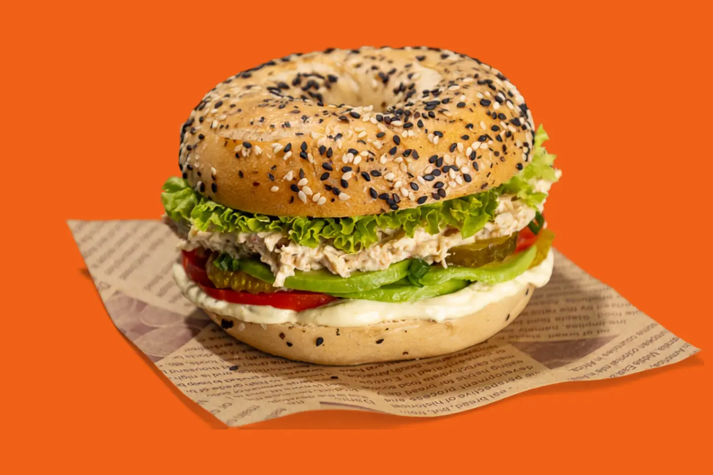 Chicken Avocado Bagel