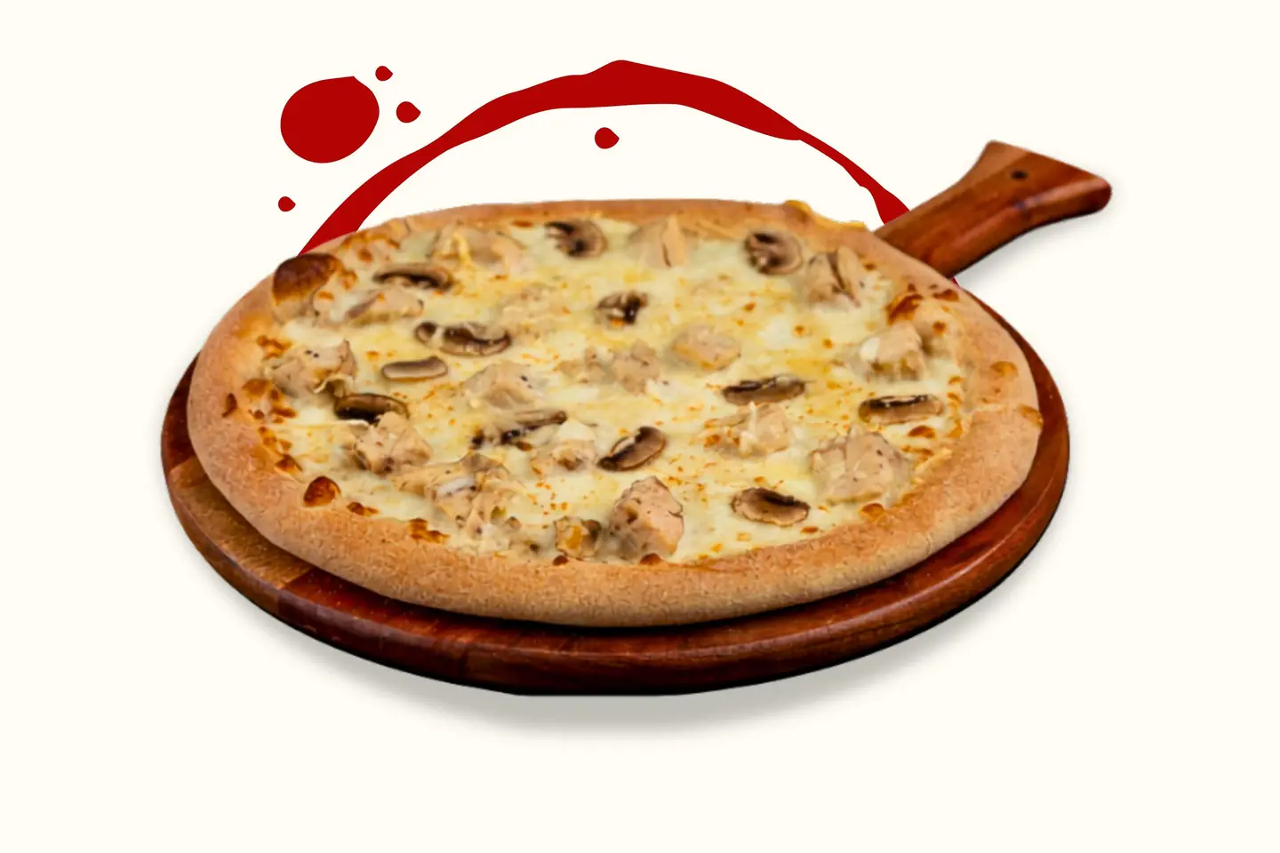 Chicken Alfredo Pizza Large