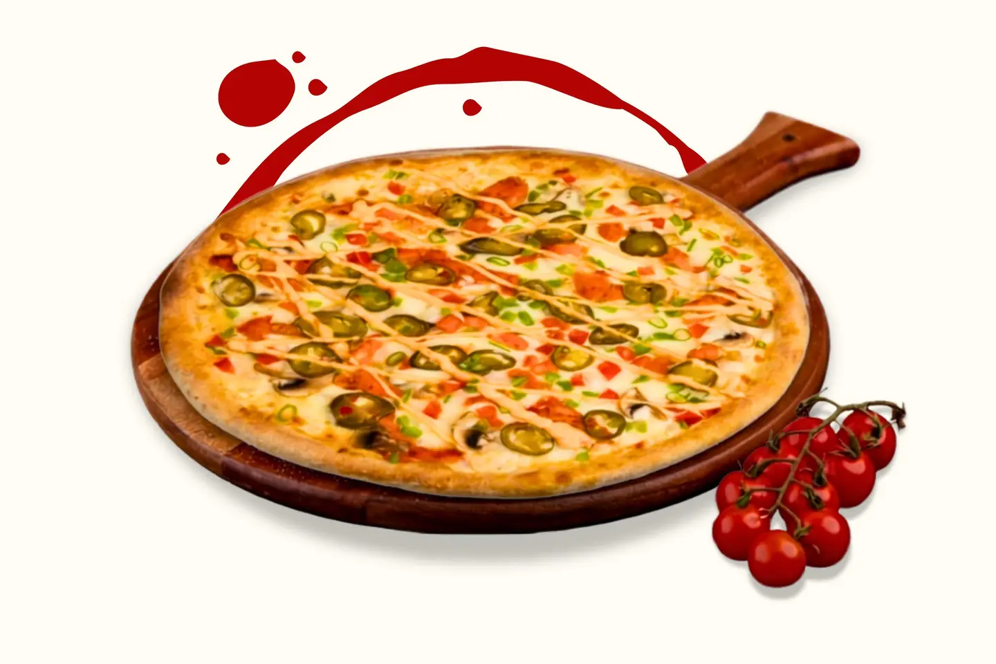 Chicken Tikka & Mushroom Pizza Large