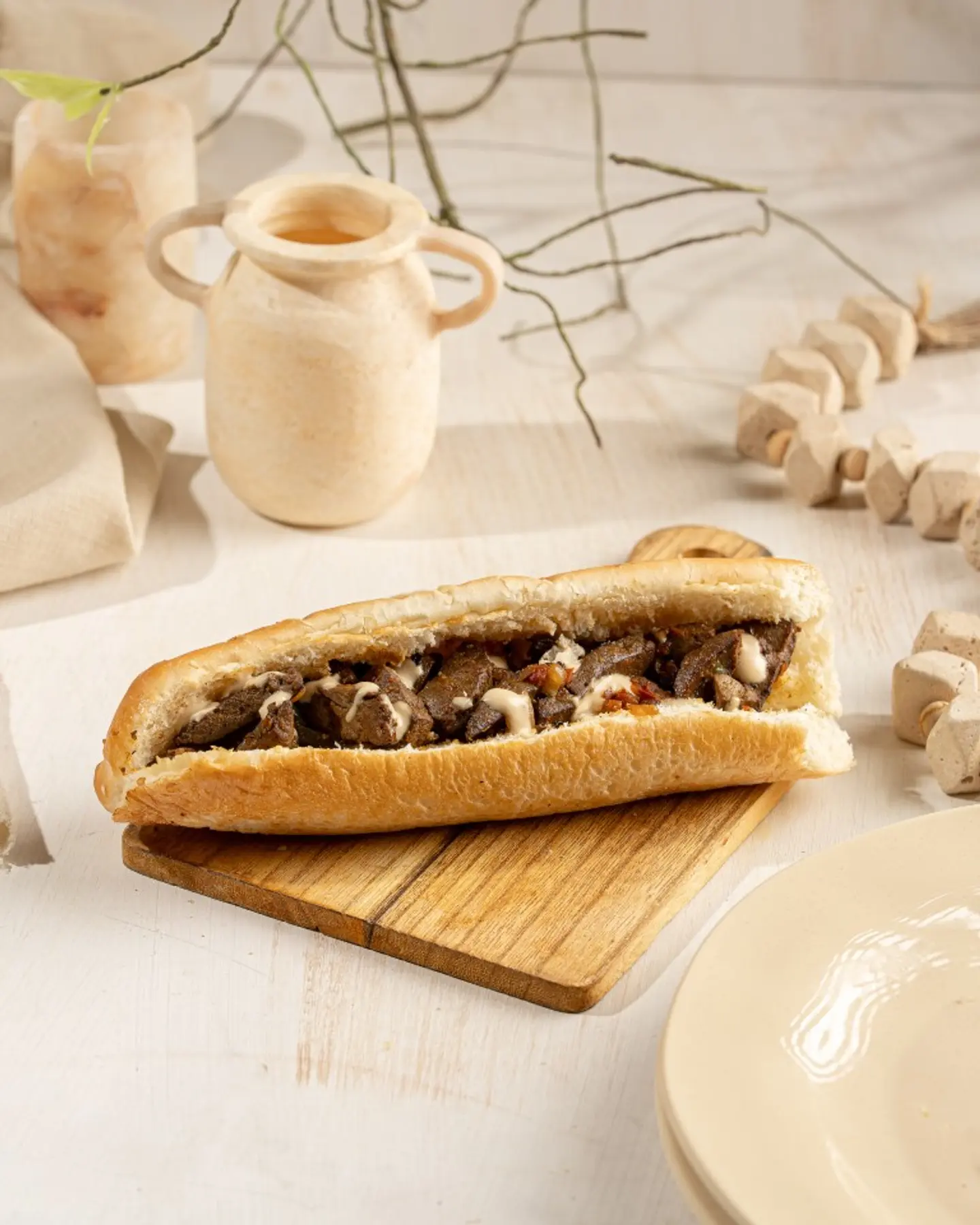 ساندوتش كبده طازج