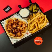 طبق أسياخ طاووق مميز