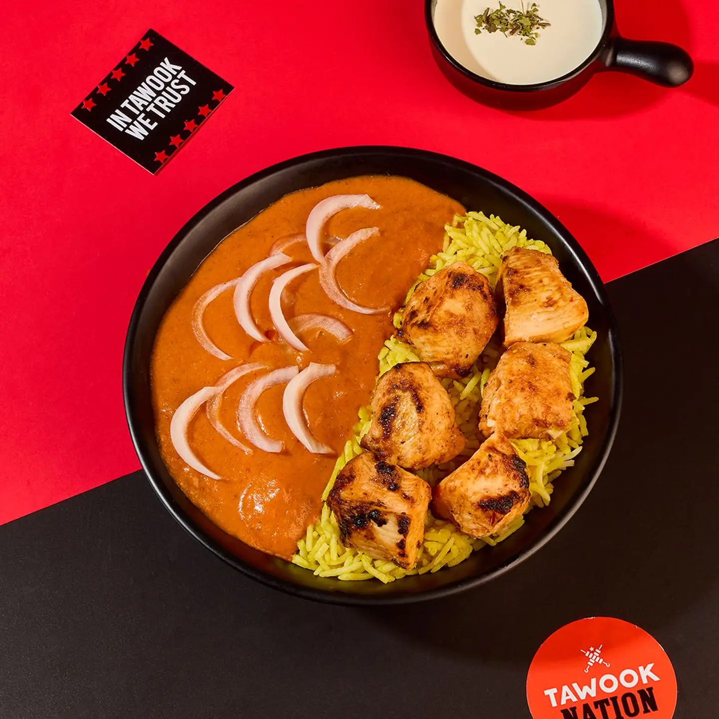 Butter Chicken Tawook Bowl