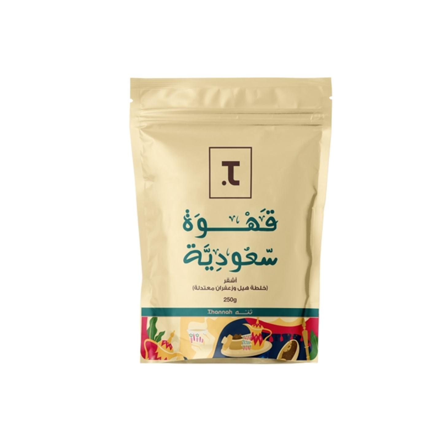 Thannah Saudi Coffee   Blonde Roast   250 G Bag