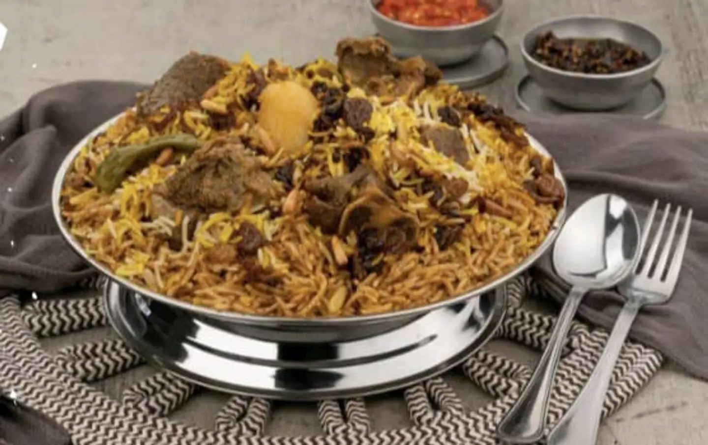 كابلي لحم مع رز
