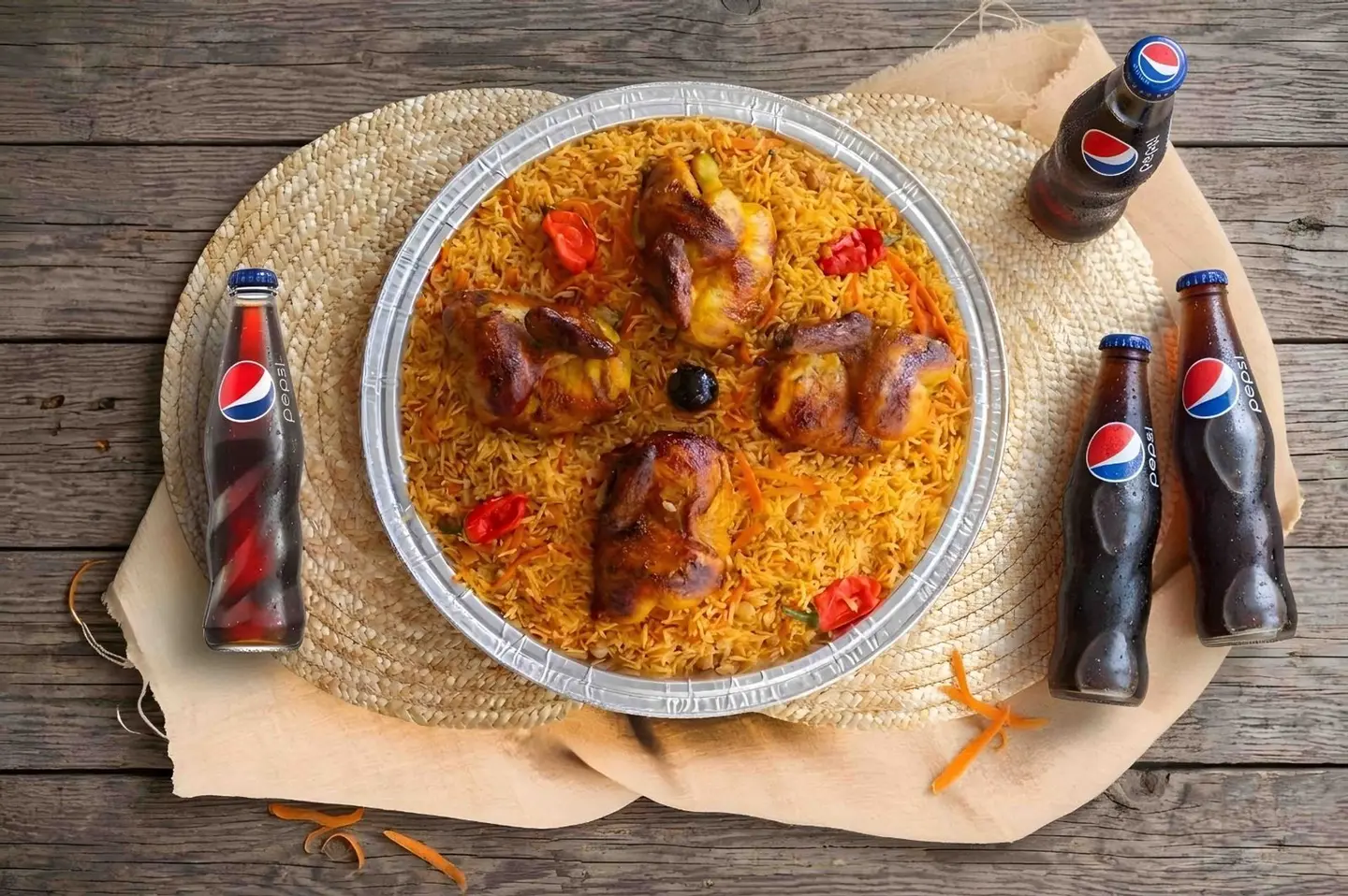 World Cup Gathering Tebsi Shawaya With Four Soft Drinks
